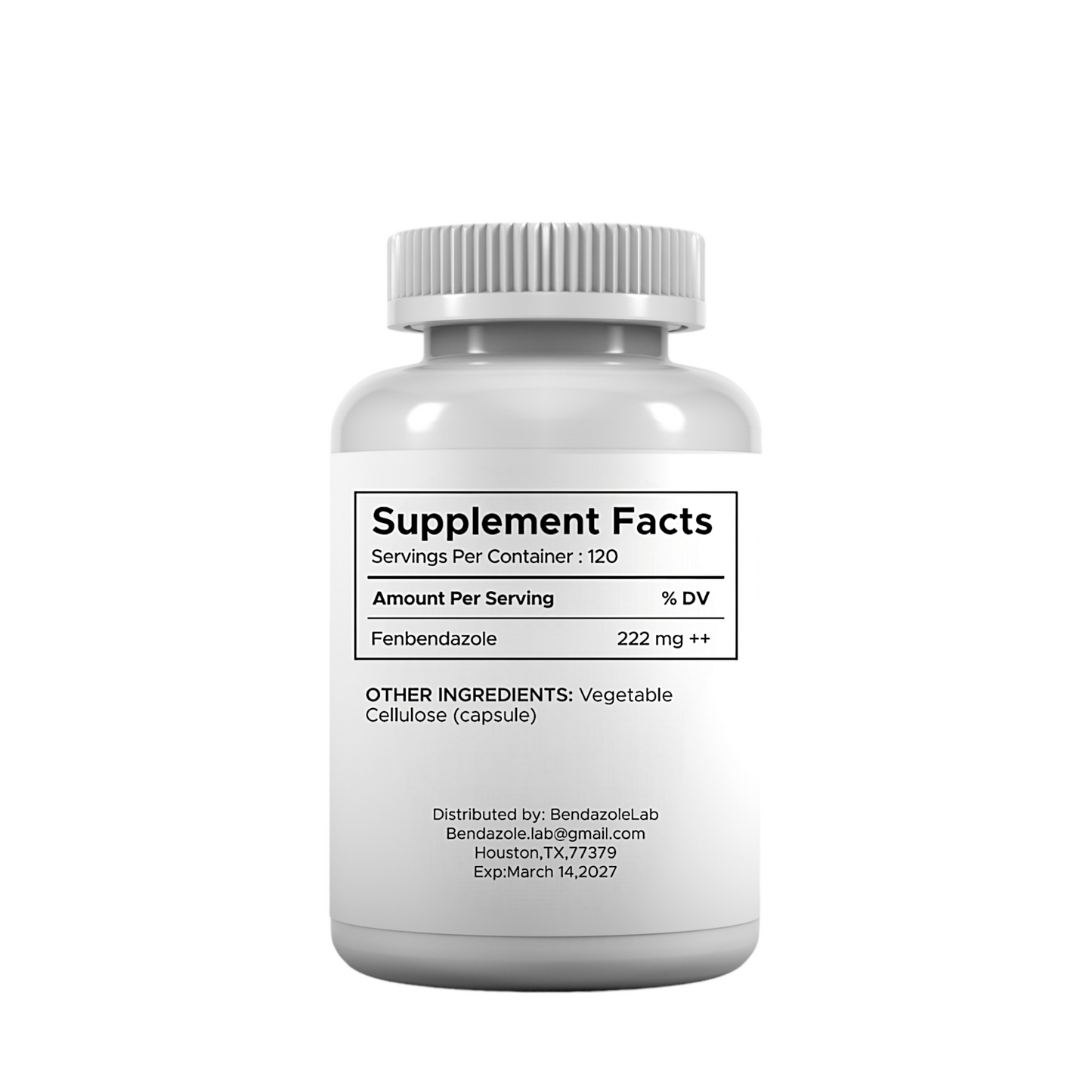 Bendazole Lab Fenbendazole 222mg Capsules